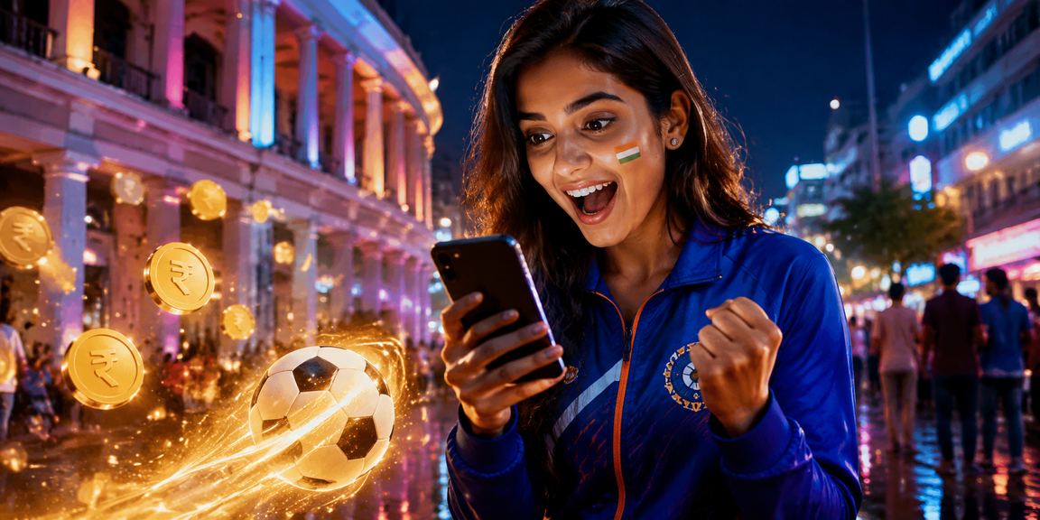 User logging in at a cricket betting site in Delhi