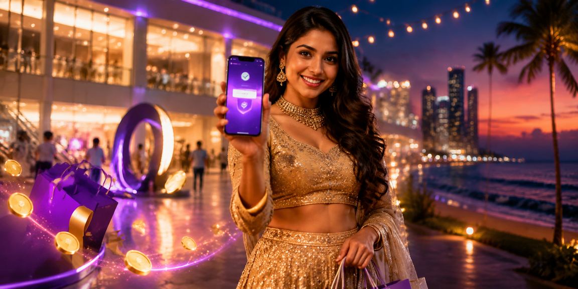 User registering on mobile with cashback bonus offer